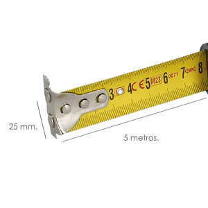 <span class=keywords><strong>Flessometro</strong></span> Autolock con Freno Automatico, Cinghia da <span class=keywords><strong>5</strong></span> <span class=keywords><strong>Metri</strong></span> 25 mm. Magnetico - Product Image 2