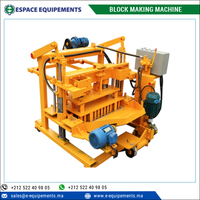 3000 r/m Vibration Fréquence Petit Mobile Machine De Bloc/Brique Faisant La Machine pour L'aménagement Paysager, et Travaux de Construction