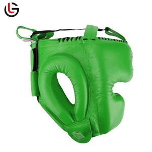 Protector de cabeza de boxeo de cuero genuino cómodo de tendencia superior Diseño personalizado Protector de cabeza para exteriores con etiqueta privada - Product Image 3