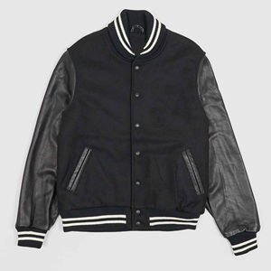 Chaqueta Universitaria Personalizada para Hombre, Diseño Personalizado, Servicio OEM, Chaqueta Universitaria Moderna y Popular para Hombre, Cuello Alto - Product Image 1