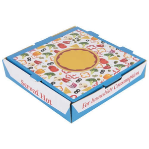 Caja de pizza de cartón corrugado rectangular duradera de 12 pulgadas, materiales reciclados portátiles impermeables para pizzerias, cafeterías, supermercados - Product Image 4