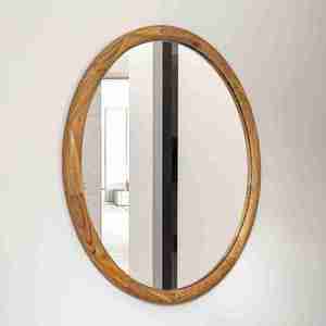 Gran demanda de artesanías, espejos de dormitorio, marco de madera redondo, exportador de India con alta calidad - Product Image 6