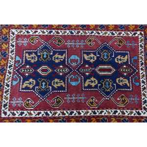 พรมขนาด 2.8x3.7 ฟุต, พรมตุรกีขนาดเล็ก, พรมลายพรางสีแดง - Product Image 5