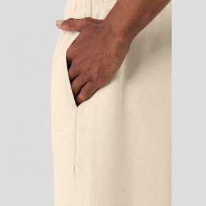 Pantalon de jogging décontracté de qualité supérieure personnalisé, coupe sport, uni, avec poche, en molleton de coton lourd, en élasthanne, pour homme - Product Image 4