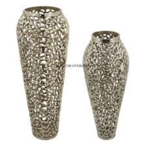 Jarrón de flores de diseño atractivo de aspecto real chapado en oro de alta calidad de Metal de Calidad exclusiva suministros de decoración para fiestas de bodas y villas - Product Image 5