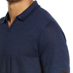 Summer Casual Custom <b>Men's</b> Logo Polo <b>T</b>-<b>Shirt</b> <b>and</b> <b>Shorts</b> <b>Set</b> <b>Designer</b> Knitted Fabric Solid Colors with Two Buttons - Product Image 5