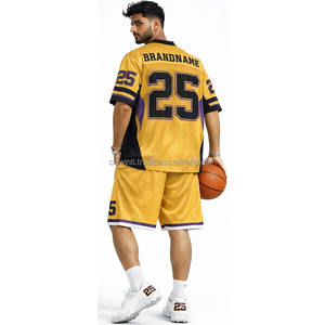 Camiseta de Fútbol Americano Personalizada para Hombre, con Nombre y Número, Transpirable, de Manga Corta, Sublimada, 100% Poliéster, para Entrenamiento, Tallas Grandes - Product Image 2