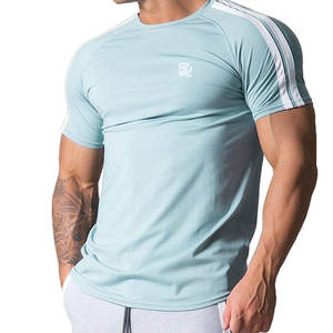 Material duradero Hombres cómodos Gimnasio Camisetas Color sólido Hombres Gimnasio Camisetas Hecho en Pakistán - Product Image 1