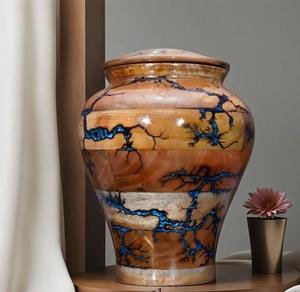 Urne en bois de mangue pour cendres humaines Urne compagnon pleine grandeur Souvenirs pour adultes et animaux de compagnie Gravé. - Product Image 6