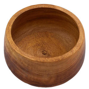 Tazón de Madera Natural Hecho a Mano, Plato para Servir, Decoración Rústica para Mesa de Cocina, Exhibición de Alimentos y Decoración del Hogar - Product Image 1