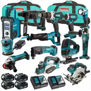 Full set Makita's-s LXT1500 18-V Tools Set LXT Lithium-Ion 15Pcs Other Hydraulics <b>Power</b> Tools Cordless <b>Drill</b> - Product Image 1