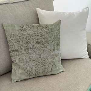 Housse de coussin à imprimé floral bohème : Housse de coussin à motif turc pour la décoration de la maison, uniquement la housse - Product Image 2