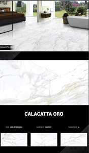 กระเบื้องพอร์ซเลนลายหินอ่อนดูทันสมัยขนาด600x1200มม. แก้ไขขอบป้องกันการลื่น - Product Image 2