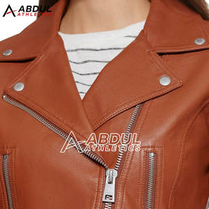 Women Genuine Leather Jacket Adults Winter Use <b>Zipper</b> Fashionable Women Leather Jacket <b>For</b> <b>Sale</b> - Product Image 5