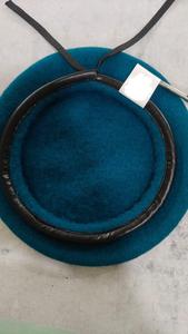 100% laine kaki béret casquette Style formel velours côtelé avec fourrure imprimé motif brodé en plein air plage fête appropriée - Product Image 5