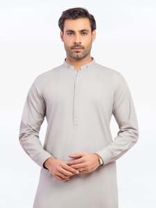 Salwar Kameez Classique Élégant pour Hommes Pakistanais, Robe Traditionnelle Musulmane pour Mariage, Eid, Tenue de Bureau Quotidienne - Product Image 2