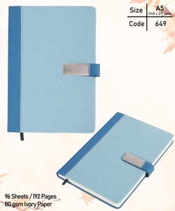 Carnet personnalisable à rembourrage à bande élastique A5 couverture en cuir de journal intime à couverture rigide simple impression personnalisée de logo pour usage quotidien - Product Image 4