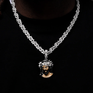 Colgante de Diamantes Hecho a Mano Totalmente Personalizado, Joyería Hip Hop Única Chapada en Plata, Colgantes de Moda, Charms Ice Legacy - Product Image 4