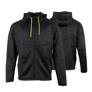 Sudadera con capucha protectora para hombre con forro Kkevlar completo, protectores extraíbles aprobados por la CE, sudadera con cremallera - Product Image 1
