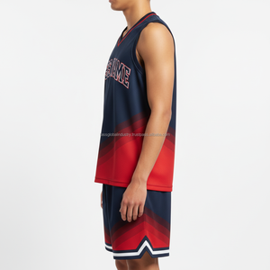ชุดยูนิฟอร์มบาสเก็ตบอลลายโลโก้แบบกำหนดเองสำหรับผู้ชาย นักเรียน ยืดหยุ่นสูง ระบายอากาศได้ดี ทนทาน ไร้รอยต่อ สะท้อนแสง - Product Image 6