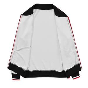 ชุดวิ่งออกกำลังกายสำหรับผู้ชายมีซิปด้านหน้าติดโลโก้แบบกำหนดเอง - Product Image 5