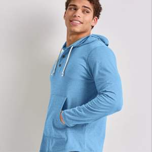 Durable <b>Men's</b> Henley <b>Hoodie</b> - Comfortable Fit and Stylish Design - Great for Casual Outfits - Product Image 1