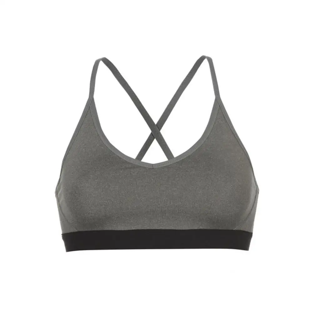 Soutien-gorge de sport Sexy pour filles, vente en gros, soutien-gorge d'entraînement de Yoga pour femmes, avec logo