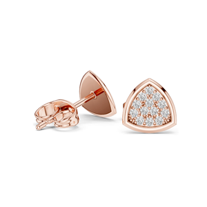 Boucles d'oreilles en diamant de laboratoire 0,156 CT pour femmes, clarté VVS-VS EF, or massif 14 carats plaqué rhodium, certifiées IGI, pour mariage et fiançailles - Product Image 6