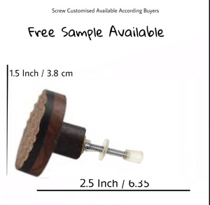 Boutons d'armoire en résine de bois au design moderne de luxe et poignée de traction [HBRMW 105] pour commode de cuisine et armoire pour salle de bain - Product Image 3