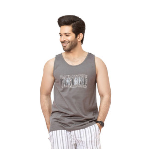 ¡Última llegada de verano para hombres, camisetas sin mangas transpirables grises, chaleco informal de verano para ropa de gimnasio a la venta! - Product Image 1