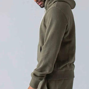 Conjunto deportivo de hombre, sudadera con capucha de forro polar suave, pantalones jogger, conjunto informal de invierno, ropa deportiva de moda urbana, OEM al por mayor - Product Image 3