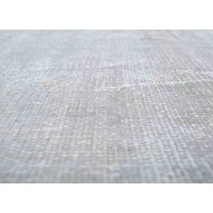 Tapis en laine noué à la main gris et noir vintage Pae-1486 – Nouveau tapis rectangulaire abstrait fait main pour salon et couloir, motif médaillon, pour la maison - Product Image 3