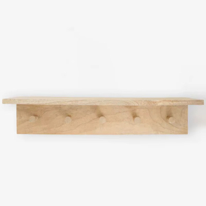 Wooden Oxford <b>Peg</b> <b>Rail</b> Shelf - Product Image 1
