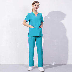 Uniforme médical unisexe de haute qualité, nouveau style, antibactérien, 100% coton tricoté, personnalisable pour les professionnels de santé - Product Image 3