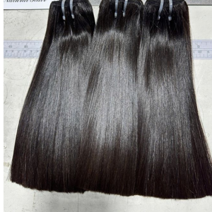 Extensions de Cheveux Indiens Vierges de Qualité Supérieure 12A, Double Trame, Cuticules Alignées, Tissage Machine, 100% Cheveux Humains - Product Image 4