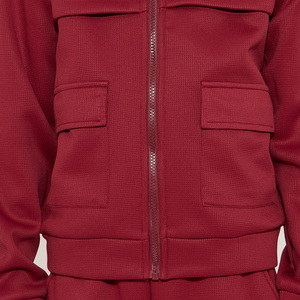 ชุดวอร์มมีซิปรูดและพิมพ์โลโก้ได้ตามต้องการชุดลำลองชุดกีฬาสำหรับเด็กผู้ชายคอลเลคชั่นฤดูหนาวราคาถูก - Product Image 5