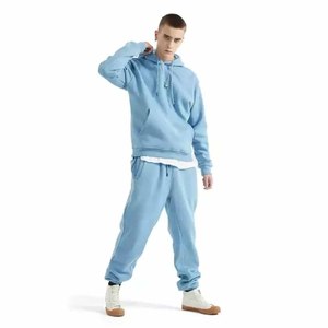 ขายส่งชุดเหงื่อผู้ชายเสื้อกันหนาวหมวกชุด Jogger แบบกําหนดเองชุดกีฬากางเกงวอร์มวอร์ม - Product Image 6