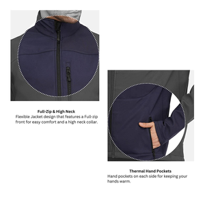 Chaqueta de manga larga para hombre, nuevo diseño, personalizada, informal, con carcasa suave, otoño e invierno, 2023 - Product Image 5