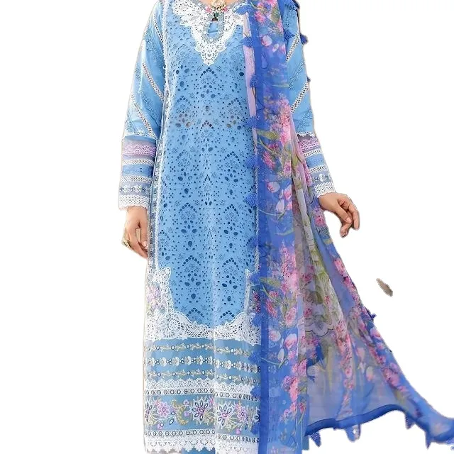Salwar kameez setelan mewah Pakistan wanita setelan berat etnik Punjabi jahitan tersedia grosir setelan mewah celana panjang longgar