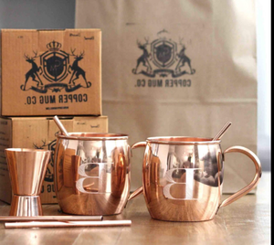 Vendedor superior 100% Jarra de cobre puro Jarra Drinkware Martillado Moscow Mule Cerveza pura Taza de cobre Fabricante directo - Product Image 2