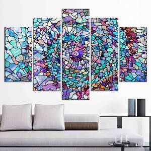 Impression sur toile moderne et colorée : Œuvre d'art abstraite vibrante pour une décoration contemporaine, LOT DE 5 TOILES ASSORTIES - Product Image 1