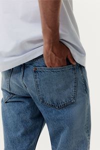 กางเกงยีนส์สำหรับผู้ชายกางเกงยีนส์ผ้าฝ้ายยืดได้กางเกงยีนส์ยาวถึงข้อเท้าดีไซน์ใหม่สำหรับ100% - Product Image 3