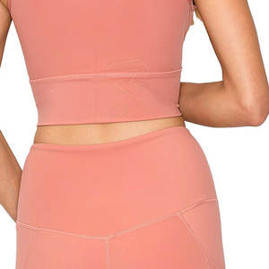 Sujetador y mallas de moda de alta calidad para mujer, conjunto de Yoga Oem deportivo de dos piezas para mujer, ropa de gimnasio, Yoga - Product Image 5