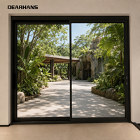 Porte coulissante en aluminium, porte de séparation coulissante silencieuse pour chambre, condo, salon, balcon, projets