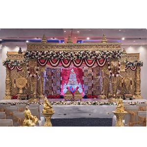 Mandapam Dorado para Bodas del Sur, Tema Dorado para Bodas Indias del Sur, Precio de Fábrica en EE. UU. - Product Image 1