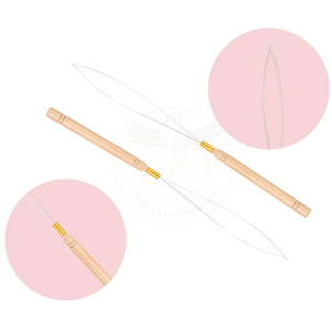 Aiguille en acier inoxydable pour extensions de cheveux, pour l'insertion de perles et l'ajustement de anneaux, outil de salon, construction durable, prix raisonnable - Product Image 2