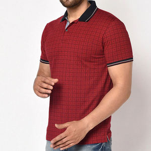 Nouveaux polos pour hommes de haute qualité 100% coton Logo personnalisé de conception dans les polos de prix de gros pour hommes - Product Image 2