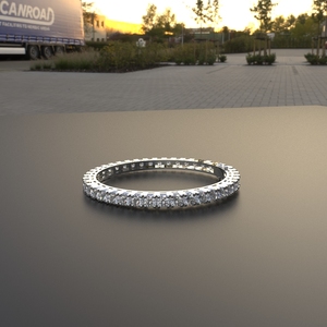 Avarta Jewelry Plata esterlina 30 centavos cada línea Brazalete de diamantes - Product Image 3