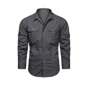 Gran oferta de camisa para hombre con tela de secado rápido con mangas largas, opciones de talla grande, estilo informal con botones y ropa transpirable - Product Image 5