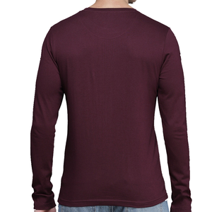 Camiseta de manga larga de algodón 2025 ligera de fábrica más vendida de 100% con logotipo personalizado estampado camisetas de manga larga para hombre - Product Image 5